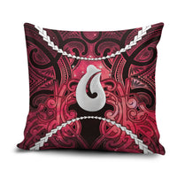 Maori Matariki Hei Matau Whero Pillow Cover Maori Kowhaiwhai Pattern Galaxy