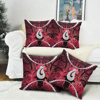 Maori Matariki Hei Matau Whero Pillow Cover Maori Kowhaiwhai Pattern Galaxy