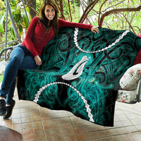 Maori Matariki Hei Matau Turquoise Quilt Maori Kowhaiwhai Pattern Galaxy