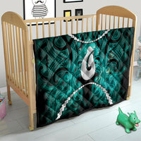 Maori Matariki Hei Matau Turquoise Quilt Maori Kowhaiwhai Pattern Galaxy