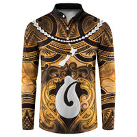 Personalised Maori Matariki Hei Matau Kowhai Button Sweatshirt Maori Kowhaiwhai Pattern Galaxy