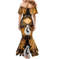 Personalised Maori Matariki Hei Matau Kowhai Mermaid Dress Maori Kowhaiwhai Pattern Galaxy
