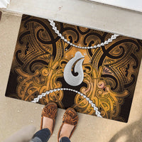 Maori Matariki Hei Matau Kowhai Rubber Doormat Maori Kowhaiwhai Pattern Galaxy