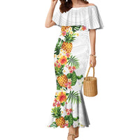 Hawaii Pineapple Tropical Mermaid Dress Luminous Hibiscus Plumeria
