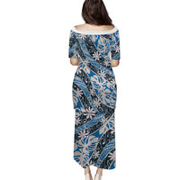 Ninamu Tahiti Tiare Monstera Family Matching Puletasi and Hawaiian Shirt Polynesian Pattern Curve Style - Polynesian Pride