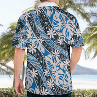 Ninamu Tahiti Tiare Monstera Hawaiian Shirt Polynesian Pattern Curve Style - Polynesian Pride