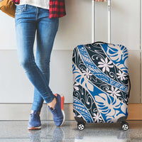 Ninamu Tahiti Tiare Monstera Luggage Cover Polynesian Pattern Curve Style - Polynesian Pride