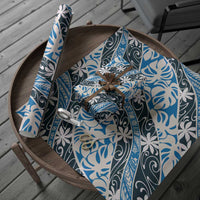 Ninamu Tahiti Tiare Monstera Wrapping Paper Polynesian Pattern Curve Style LT01 - Polynesian Pride