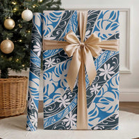 Ninamu Tahiti Tiare Monstera Wrapping Paper Polynesian Pattern Curve Style LT01 - Polynesian Pride