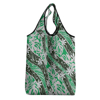 Matie Tahiti Tiare Monstera Grocery Bag Polynesian Pattern Curve Style LT01 - Polynesian Pride