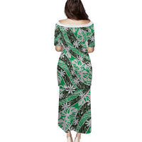 Matie Tahiti Tiare Monstera Puletasi Polynesian Pattern Curve Style LT01 - Polynesian Pride