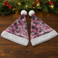 Tarona Tahiti Tiare Monstera Christmas Santa Hat Polynesian Pattern Curve Style - Polynesian Pride