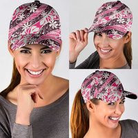 Tarona Tahiti Tiare Monstera Classic Cap Polynesian Pattern Curve Style - Polynesian Pride