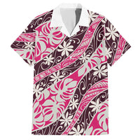 Tarona Tahiti Tiare Monstera Hawaiian Shirt Polynesian Pattern Curve Style - Polynesian Pride