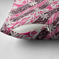 Tarona Tahiti Tiare Monstera Pillow Cover Polynesian Pattern Curve Style - Polynesian Pride