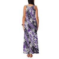 Vareau Tahiti Tiare Monstera Family Matching Tank Maxi Dress and Hawaiian Shirt Polynesian Pattern Curve Style LT01 - Polynesian Pride