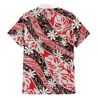 Uteute Tahiti Tiare Monstera Family Matching Summer Maxi Dress and Hawaiian Shirt Polynesian Pattern Curve Style - Polynesian Pride