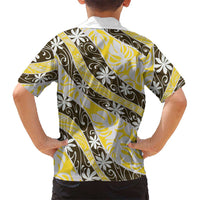 Rearea Tahiti Tiare Monstera Hawaiian Shirt Polynesian Pattern Curve Style - Polynesian Pride