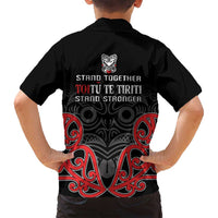 Toitu Te Tiriti 1840 Aotearoa Family Matching Puletasi and Hawaiian Shirt Stand Together Stand Stronger LT01 - Polynesian Pride