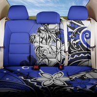 Polynesian Valentine Back Car Seat Cover Couple Floral Unique Blue Version LT01 One Size Blue - Polynesian Pride