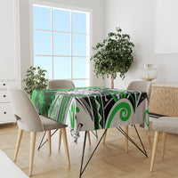 Polynesian Valentine Tablecloth Couple Floral Unique Green Version LT01 - Polynesian Pride