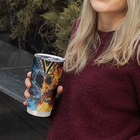 Personalised Polynesian Heart In Fire And Water Tumbler Cup Romantic Elements
