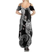 Polynesian Mermaid Plumeria Tribal Tattoo Family Matching Summer Maxi Dress and Hawaiian Shirt LT01 - Polynesian Pride