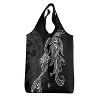 Polynesian Mermaid Plumeria Tribal Tattoo Grocery Bag LT01 - Polynesian Pride