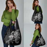 Polynesian Mermaid Plumeria Tribal Tattoo Grocery Bag LT01 - Polynesian Pride