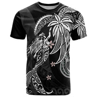 Polynesian Mermaid Plumeria Tribal Tattoo T Shirt
