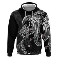 Polynesian Mermaid Plumeria Tribal Tattoo Zip Hoodie LT01 Pullover Hoodie Black - Polynesian Pride