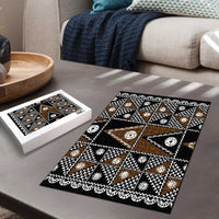 Fiji Brown Masi Pattern Puzzle Fijian Tapa