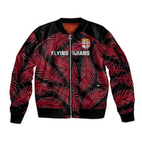 custom-fiji-rugby-sleeve-zip-bomber-jacket-flying-fijians-red-palm-tree-version