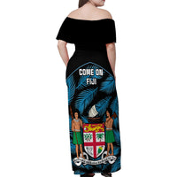 fiji-rugby-family-matching-off-shoulder-maxi-dress-and-hawaiian-shirt-flying-fijians-blue-palm-tree-version