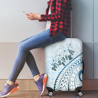 Pasifika Festival Luggage Cover Tribal Pattern Blue Version