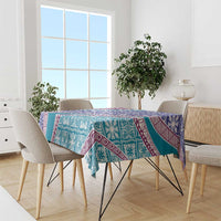 Hawaiian Quilt Pattern Tablecloth Purple Blue Color Mixed LT01 - Polynesian Pride