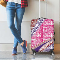 Hawaiian Quilt Pattern Luggage Cover Sweet Color Mixed - Polynesian Pride