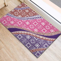 Hawaiian Quilt Pattern Rubber Doormat Sweet Color Mixed LT01 - Polynesian Pride