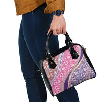 Hawaiian Quilt Pattern Shoulder Handbag Sweet Color Mixed - Polynesian Pride