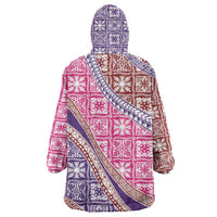 Hawaiian Quilt Pattern Wearable Blanket Hoodie Sweet Color Mixed LT01 - Polynesian Pride
