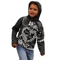 Polynesian Turtle Valentine Kid Hoodie You And Me Hibiscus Heart LT01 - Polynesian Pride