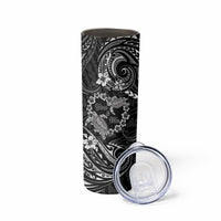 Polynesian Turtle Valentine Skinny Tumbler You And Me Hibiscus Heart