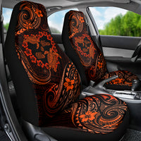 Polynesian Turtle Valentine Car Seat Cover You And Me Orange Hibiscus Heart LT01 - Polynesian Pride