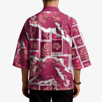 Hawaii Japanese Culture Pink Kimono Spring Cranes Aloha Pattern