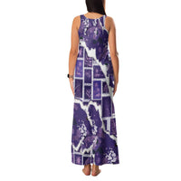 Hawaii Japanese Culture Purple Family Matching Tank Maxi Dress and Hawaiian Shirt Spring Cranes Aloha Pattern LT01 - Polynesian Pride