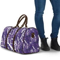 Hawaii Japanese Culture Purple Travel Bag Spring Cranes Aloha Pattern