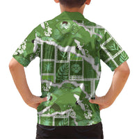 Hawaii Japanese Culture Sage Green Family Matching Long Sleeve Bodycon Dress and Hawaiian Shirt Spring Cranes Aloha Pattern LT01 - Polynesian Pride