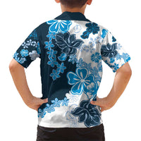 Blue Hibiscus Plumeria Floral Hawaiian Shirt - Polynesian Pride