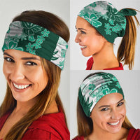 Green Hibiscus Plumeria Floral Neck Gaiter LT01