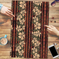 Hawaii Hibiscus Puzzle Retro Style - Polynesian Pride